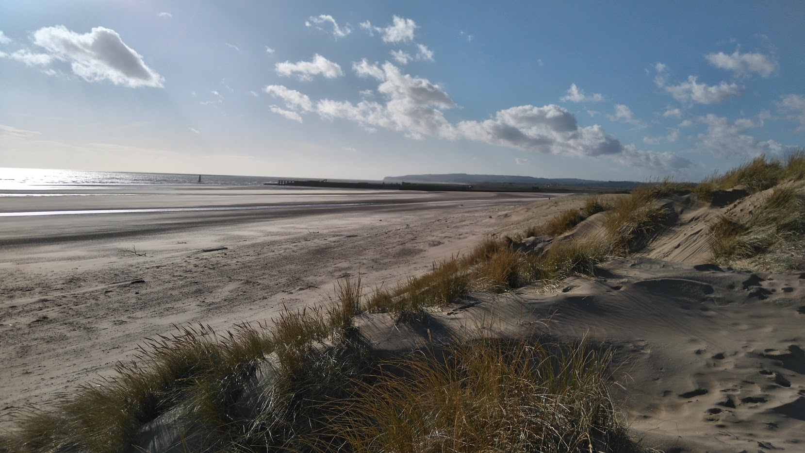 Camber sands - a winter scene